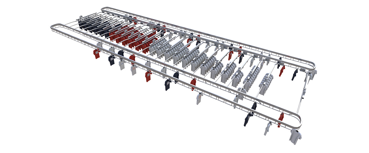 Intelligent stacking storage system