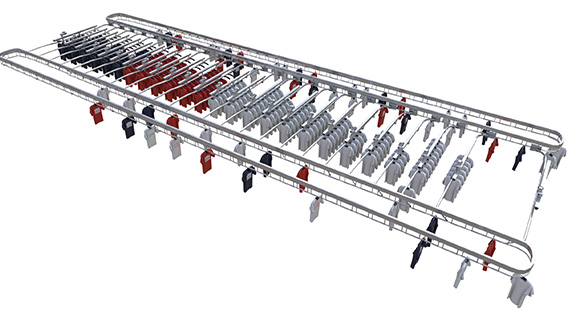 Intelligent stacking storage system